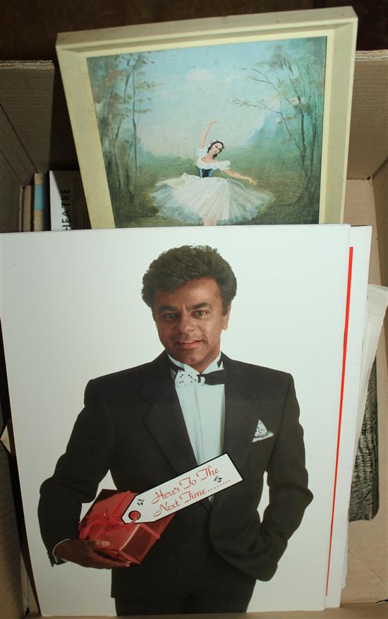 Postcard albums of actors and actresses, ballet and photographs of actors